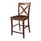 International Concepts Vineyard Counter Height Stool, 24" Seat Height, Espresso S581-142 - alternate 1